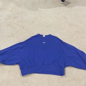 Nike Sportswear Phoenix Fleece Pullover Women’s Cropped Purple S: Medium